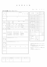 卒業証明書発行願